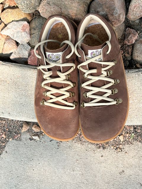Photo by threepartheart on July 7, 2026 of the Stomp Lox Trail Worm in Premium Leather, Nubuck.