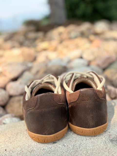 Photo by threepartheart on July 7, 2026 of the Stomp Lox Trail Worm in Premium Leather, Nubuck.