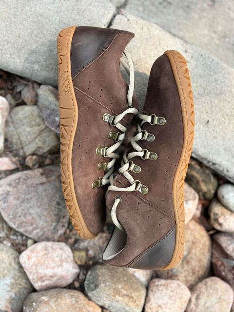 Photo by threepartheart on July 7, 2026 of the Stomp Lox Trail Worm in Premium Leather, Nubuck.