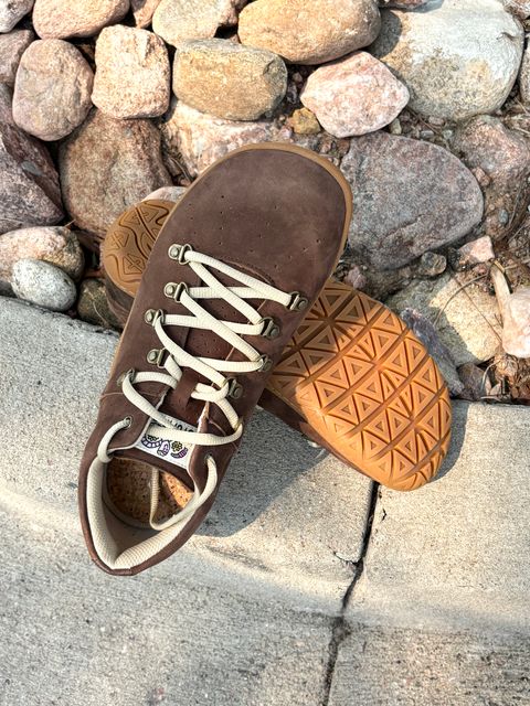 Photo by threepartheart on July 7, 2026 of the Stomp Lox Trail Worm in Premium Leather, Nubuck.