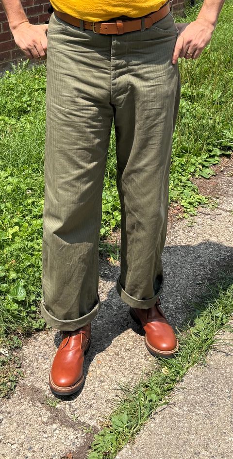 Photo by mulceber on July 19, 2026 of the Eastman Leather Tanker Boots in Russet Brown Horsehide.