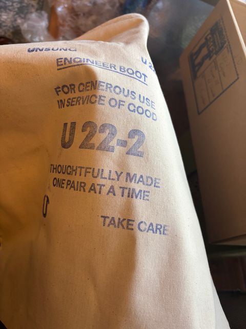 Photo by mulceber on June 2, 2026 of the Unsung U 22-2 Engineer Boot in Maryam Toscanello Horsebutt Overdyed Dark Brown.