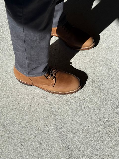 Photo by D1 on October 16, 2025 of the Viberg Service Boot in Horween Natural Chromexcel.