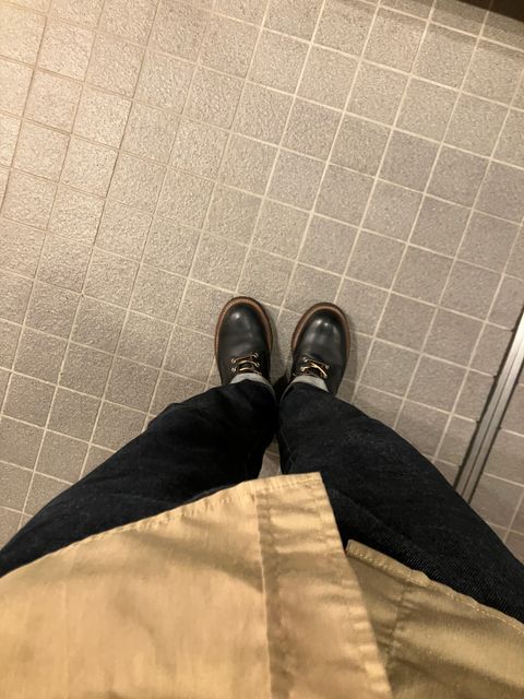 Photo by maru on July 16, 2025 of the Red Wing 8210 Logger Boots in S.B. Foot Black Chrome.