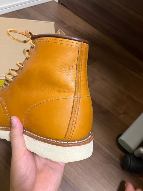 Photo by maru on September 20, 2024 of the Red Wing 6-Inch Classic Moc in S.B. Foot Sequoia Gold Russet.