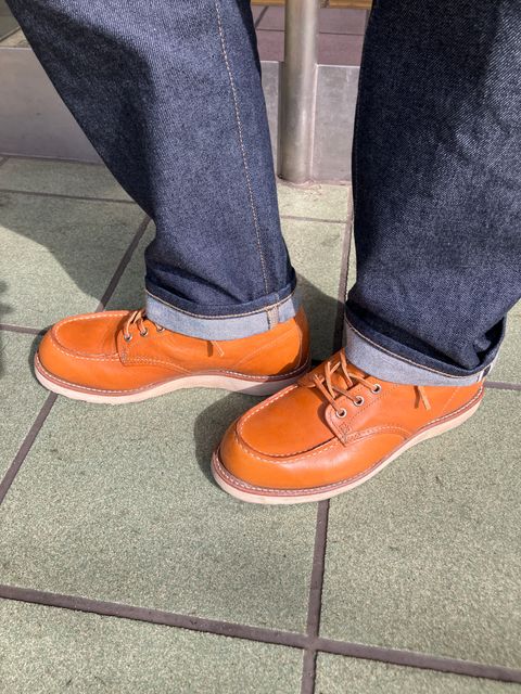 Photo by maru on March 14, 2025 of the Red Wing 6-Inch Classic Moc in S.B. Foot Sequoia Gold Russet.