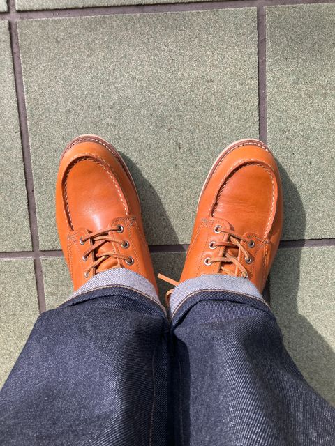 Photo by maru on March 14, 2025 of the Red Wing 6-Inch Classic Moc in S.B. Foot Sequoia Gold Russet.