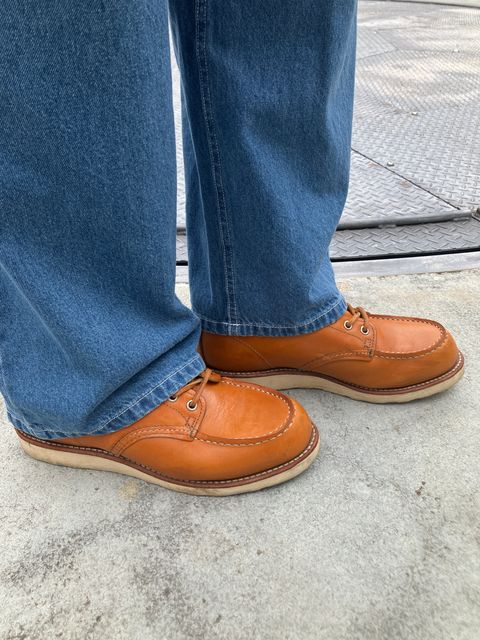 Photo by maru on July 12, 2025 of the Red Wing 6-Inch Classic Moc in S.B. Foot Sequoia Gold Russet.