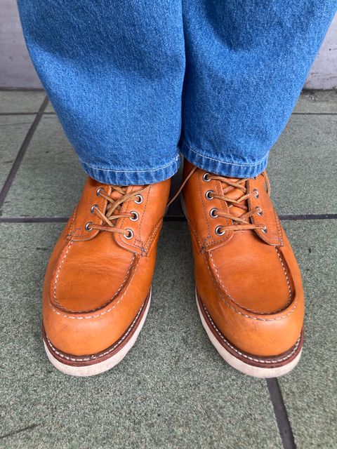 Photo by maru on August 7, 2025 of the Red Wing 6-Inch Classic Moc in S.B. Foot Sequoia Gold Russet.