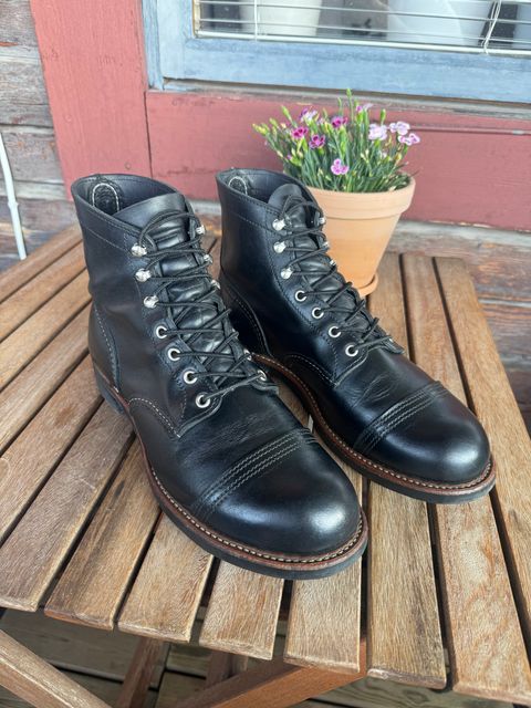 Photo by henkish on July 14, 2026 of the Red Wing Iron Ranger in S.B. Foot Black Harness.