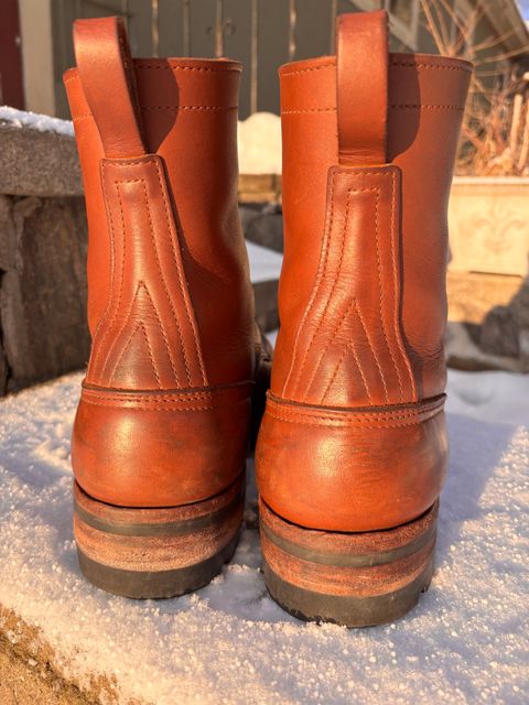 Photo by cjdigs on March 1, 2025 of the Nicks Builder Pro Moc Toe Steel Toe in Seidel 1964 Brown.