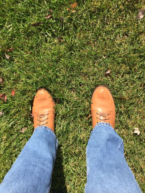 Photo by lastcsm on November 2, 2025 of the Oldspeed MFG Service Boot 6” in Horween Russet Horsehide Strips.
