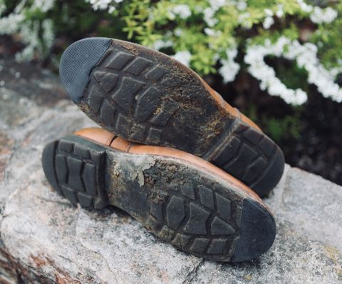 Photo by grantini on April 4, 2025 of the Oldspeed MFG Service Boot 6” in Horween Tan Latigo.