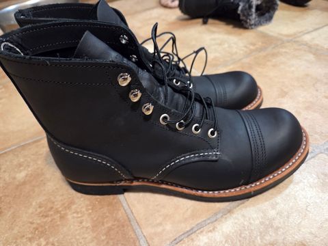 Photo by Prestige on December 2, 2025 of the Red Wing Iron Ranger in S.B. Foot Black Harness.