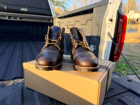 Photo by TheBeardedFeller on December 12, 2025 of the Thursday Vanguard in Horween Waxed Cacao.