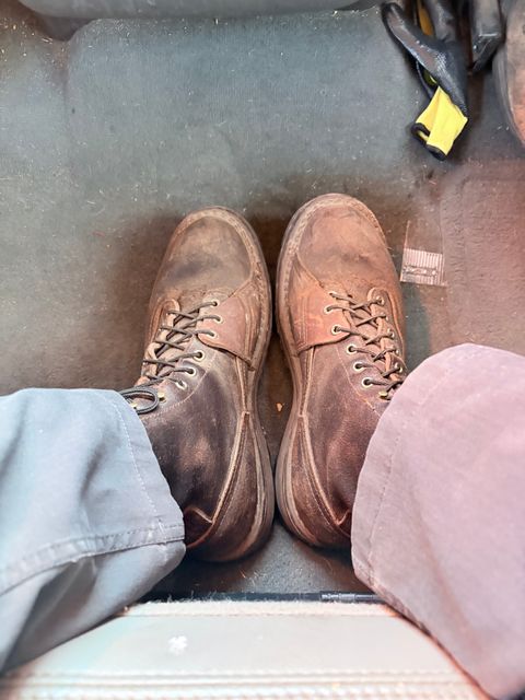 Photo by ReedFan on July 13, 2026 of the Nicks x Rose Anvil ND3 in Horween Brown Waxed Flesh & Seidel 1964 Brown.