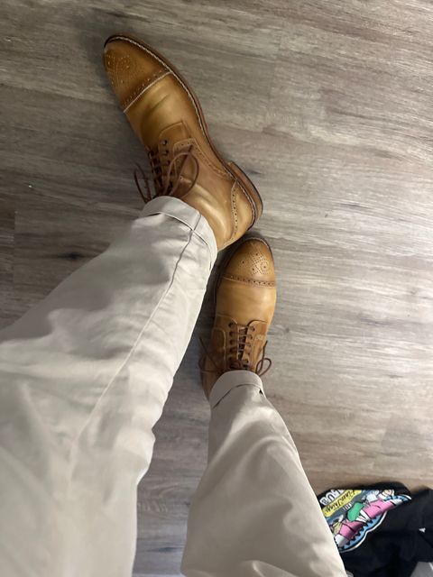 Photo by lacesonthelot on July 12, 2026 of the TAFT Noah Boot in Honey Calf.