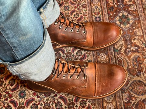 Photo by Phunt on March 8, 2026 of the Red Wing Iron Ranger in S.B. Foot Copper Rough and Tough.