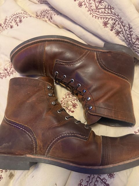Photo by Phunt on March 29, 2026 of the Red Wing Iron Ranger in S.B. Foot Copper Rough and Tough.