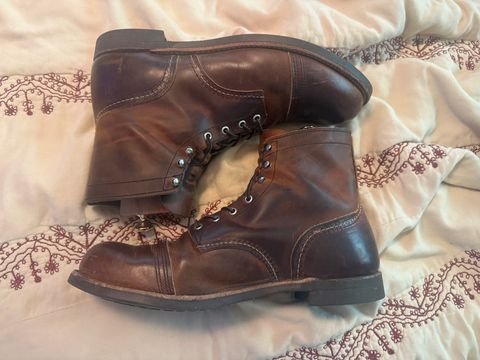 Photo by Phunt on April 26, 2026 of the Red Wing Iron Ranger in S.B. Foot Copper Rough and Tough.