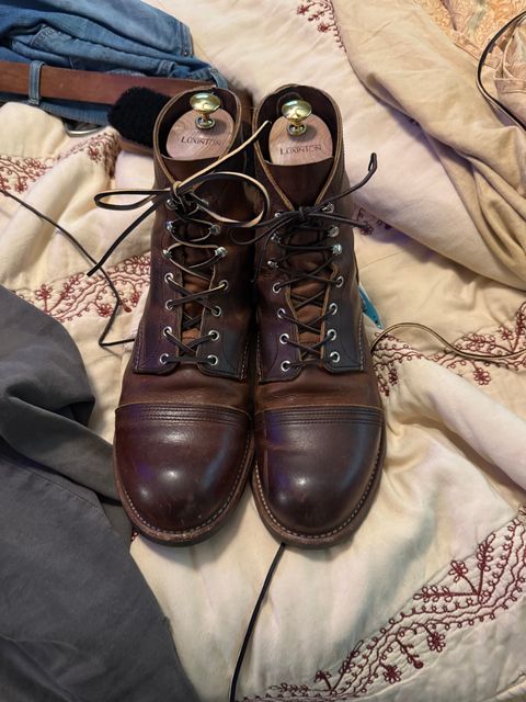 Photo by Phunt on May 23, 2026 of the Red Wing Iron Ranger in S.B. Foot Copper Rough and Tough.