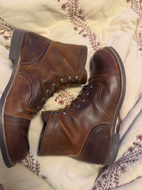 Photo by Phunt on March 29, 2026 of the Red Wing Iron Ranger in S.B. Foot Copper Rough and Tough.