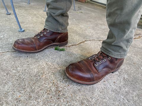 Photo by Phunt on April 24, 2026 of the Red Wing Iron Ranger in S.B. Foot Copper Rough and Tough.