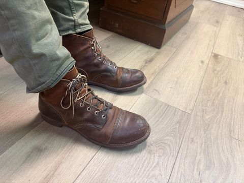 Photo by Phunt on July 24, 2026 of the Red Wing Iron Ranger in S.B. Foot Copper Rough and Tough.
