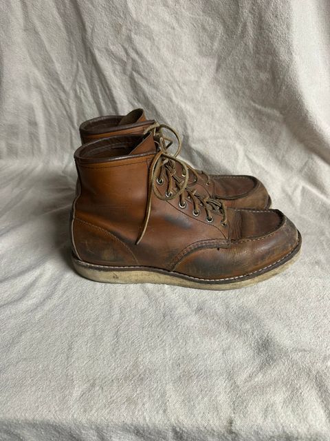 Photo by godsplumber on July 10, 2026 of the Red Wing 6-Inch Classic Moc in S.B. Foot Oro-Iginal.
