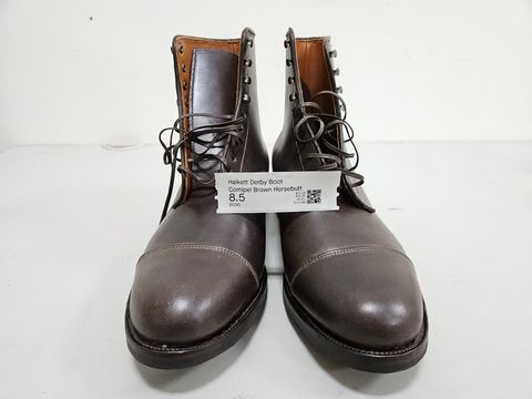 Photo by momatw on July 15, 2026 of the Viberg Halkett Factory Second in Comipel Brown Horsebutt.