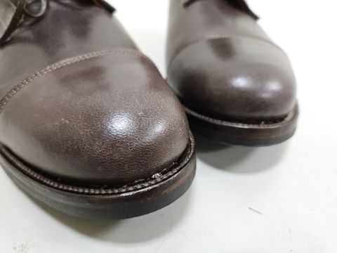 Photo by momatw on July 15, 2026 of the Viberg Halkett Factory Second in Comipel Brown Horsebutt.