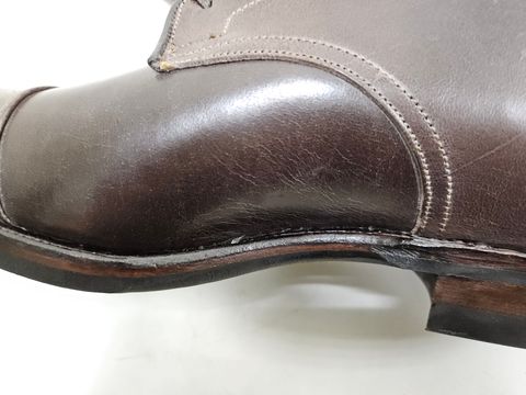 Photo by momatw on July 15, 2026 of the Viberg Halkett Factory Second in Comipel Brown Horsebutt.