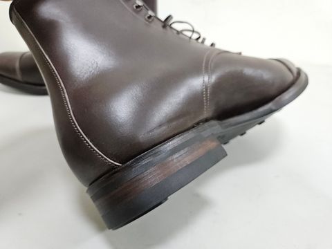 Photo by momatw on July 15, 2026 of the Viberg Halkett Factory Second in Comipel Brown Horsebutt.