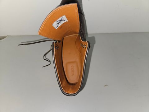 Photo by momatw on July 15, 2026 of the Viberg Halkett Factory Second in Comipel Brown Horsebutt.