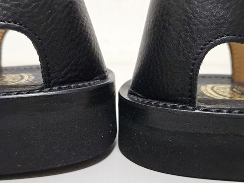 Photo by momatw on July 21, 2026 of the Clinch Bruschetta Shoes Orleans in Italian Vachetta Cow Leather Black.