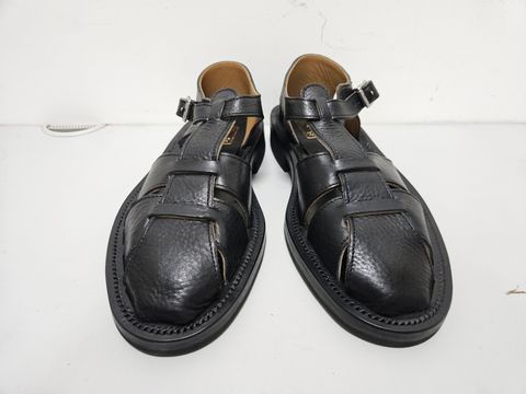 Photo by momatw on July 21, 2026 of the Clinch Bruschetta Shoes Orleans in Italian Vachetta Cow Leather Black.