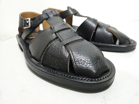 Photo by momatw on July 21, 2026 of the Clinch Bruschetta Shoes Orleans in Italian Vachetta Cow Leather Black.