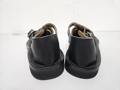 Photo by momatw on July 21, 2026 of the Clinch Bruschetta Shoes Orleans in Italian Vachetta Cow Leather Black.