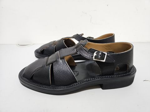 Photo by momatw on July 21, 2026 of the Clinch Bruschetta Shoes Orleans in Italian Vachetta Cow Leather Black.