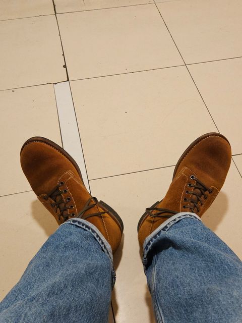 Photo by momatw on July 8, 2026 of the Viberg Boondocker in Horween Chromexcel.