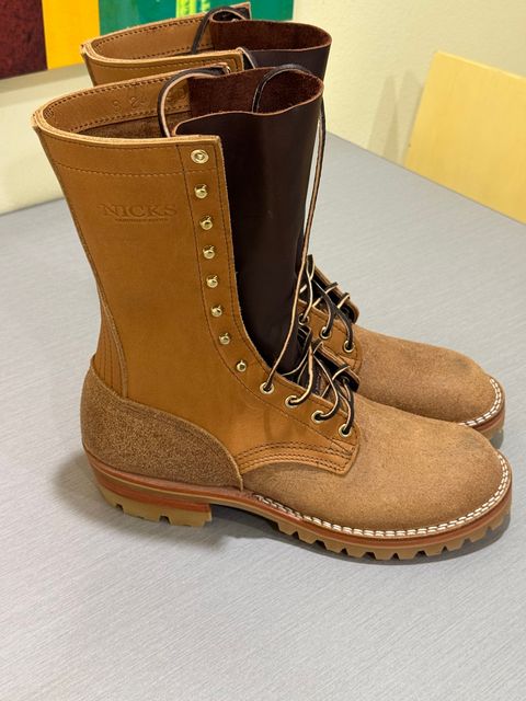 Photo by Termsxofxuse on October 1, 2024 of the Nicks DomePro in Seidel 1964 Tan & Seidel 1964 Tan Roughout.