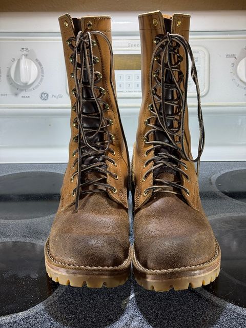 Photo by Termsxofxuse on January 6, 2025 of the Nicks DomePro in Seidel 1964 Tan & Seidel 1964 Tan Roughout.