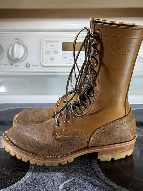 Photo by Termsxofxuse on January 6, 2025 of the Nicks DomePro in Seidel 1964 Tan & Seidel 1964 Tan Roughout.