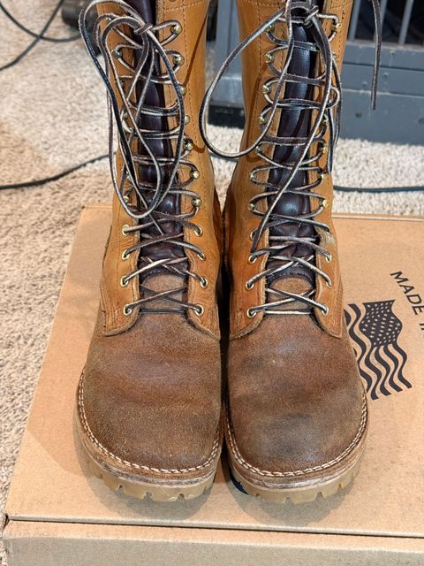 Photo by Termsxofxuse on April 1, 2025 of the Nicks DomePro in Seidel 1964 Tan & Seidel 1964 Tan Roughout.