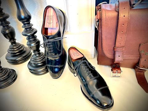 Photo by BlueBootCollective on June 5, 2026 of the Allen Edmonds Park Avenue in Horween Black Shell Cordovan.
