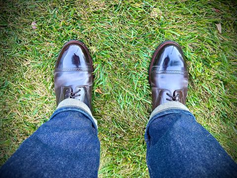 Photo by BlueBootCollective on July 23, 2026 of the Viberg Navvy Boot in Horween Color 8 Shell Cordovan.