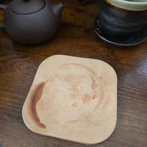 Photo by calljeef on December 2, 2025 of the Nicks Coaster in Wickett & Craig Natural Veg Tan.