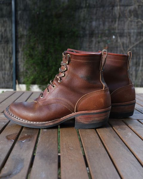 Photo by Clemmach on January 25, 2026 of the Nicks Robert in Horween Ember Waxed Flesh.