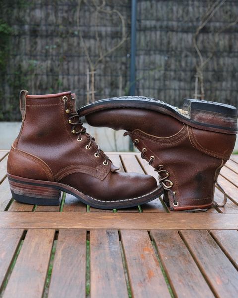Photo by Clemmach on February 23, 2026 of the Nicks Robert in Horween Ember Waxed Flesh.