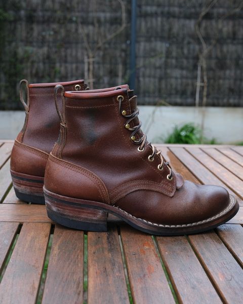 Photo by Clemmach on February 23, 2026 of the Nicks Robert in Horween Ember Waxed Flesh.